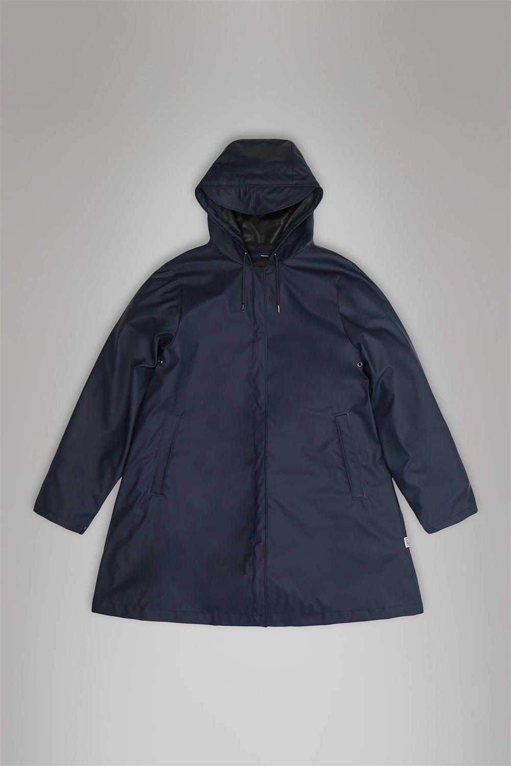 Rains_A-line_W_Jacket_blu Rains A-line W Jacket blu - immagine 2