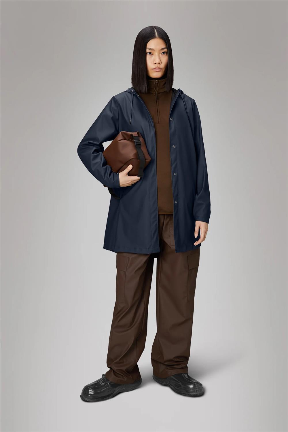 Rains_A-line_W_Jacket_blu Rains A-line W Jacket blu - immagine 4