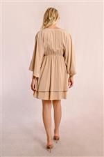 Molly Bracken abito corto viscosa beige - immagine 4