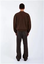 Dr Denim felpa girogola over marrone - immagine 3