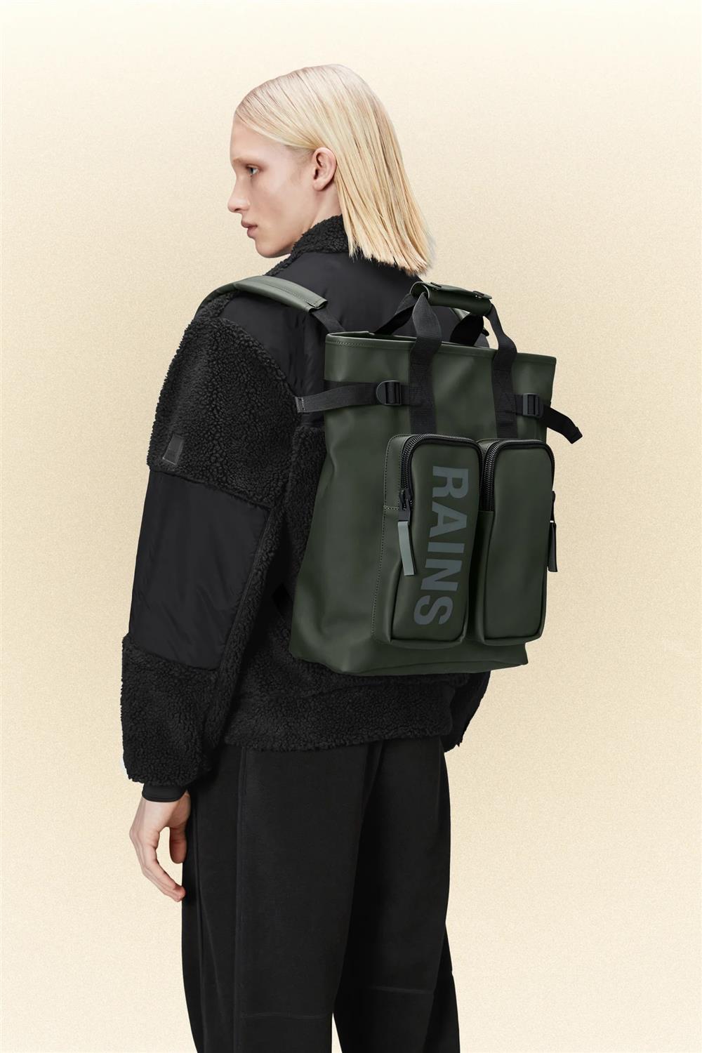 Rains_Texel_Tote_Backpack_verde Rains Texel Tote Backpack verde - immagine 2