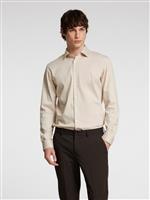 Selected camicia tinta unita sabbia