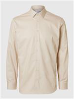 Selected camicia tinta unita sabbia - immagine 3