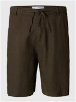 Selected bermuda in lino militare - immagine 3