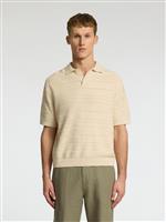 Selected polo macramè ecrù