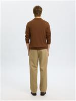 Selected polo in lana merino terra - immagine 3