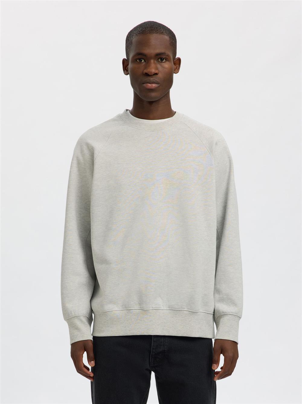 Selected felpa raglan grigia