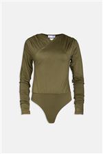 Weili Zheng body scollato dietro verde