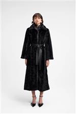 Weili Zheng cappotto in ecopelliccia nero - immagine 2