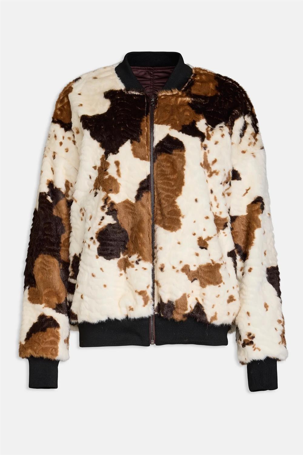 Weili Zheng bomber reversibile animalier