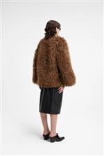 Weili Zheng ecopelliccia mongolia marrone - immagine 3
