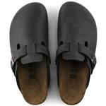Birkenstock Boston in pelle nera calzata uomo - immagine 3