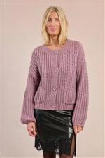 Molly Bracken cardigan oversize malva - immagine 3