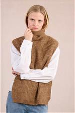 Molly Bracket gilet aperto cammello