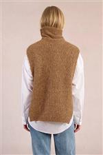 Molly Bracket gilet aperto cammello - immagine 4