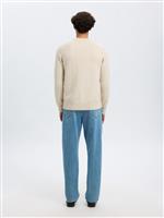 Selected maglioncino girocollo burro - immagine 2