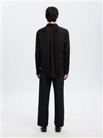 Selected camicia satin nera - immagine 2