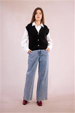 Molly Bracken gilet abbottonato nero - immagine 3