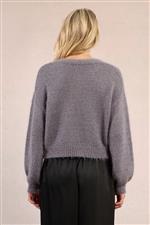 Molly Bracken cardigan lurex grigio - immagine 2
