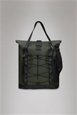Rains borsa Trail rolltop tote bag verde