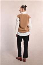 Molly Bracken gilet abbottonato cammello - immagine 3