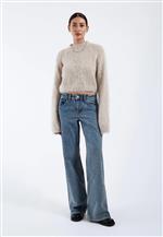Dr Denim maglione crop Moira mohair calce