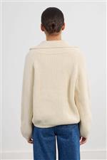 Lili Sidonio cardigan con zip panna - immagine 3