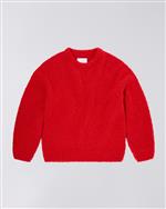 Edwin maglione textured rosso