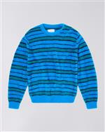 Edwin maglione rigato blu e verde