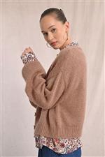 Molly Bracken cardigan lurex beige