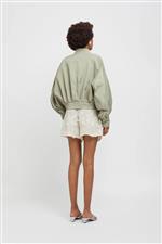 Weili Zheng bomber nylon verde - immagine 3