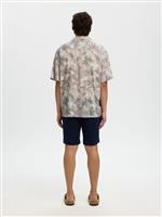 Selected camicia californiana fantasia fango - immagine 2