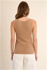 Molly Bracken canotta uncinetto cammello - immagine 2