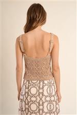 Molly Bracken canotta bretelle beige - immagine 3