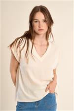 Molly Bracken t-shirt V crema