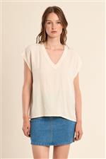 Molly Bracken t-shirt V crema - immagine 2