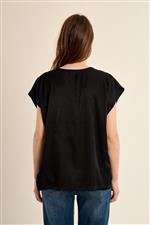Molly Bracken t-shirt V nera - immagine 2
