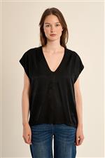 Molly Bracken t-shirt V nera - immagine 3