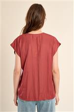 Molly Bracken t-shirt V terra cotta - immagine 2