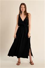 Molly Bracken abito ricamo dietro nero