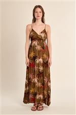 Molly abito lungo fantasia kaki - immagine 2