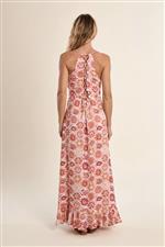 Molly Bracken abito lungo fantasia arancio - immagine 2