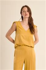 Molly Bracken canotta ocra