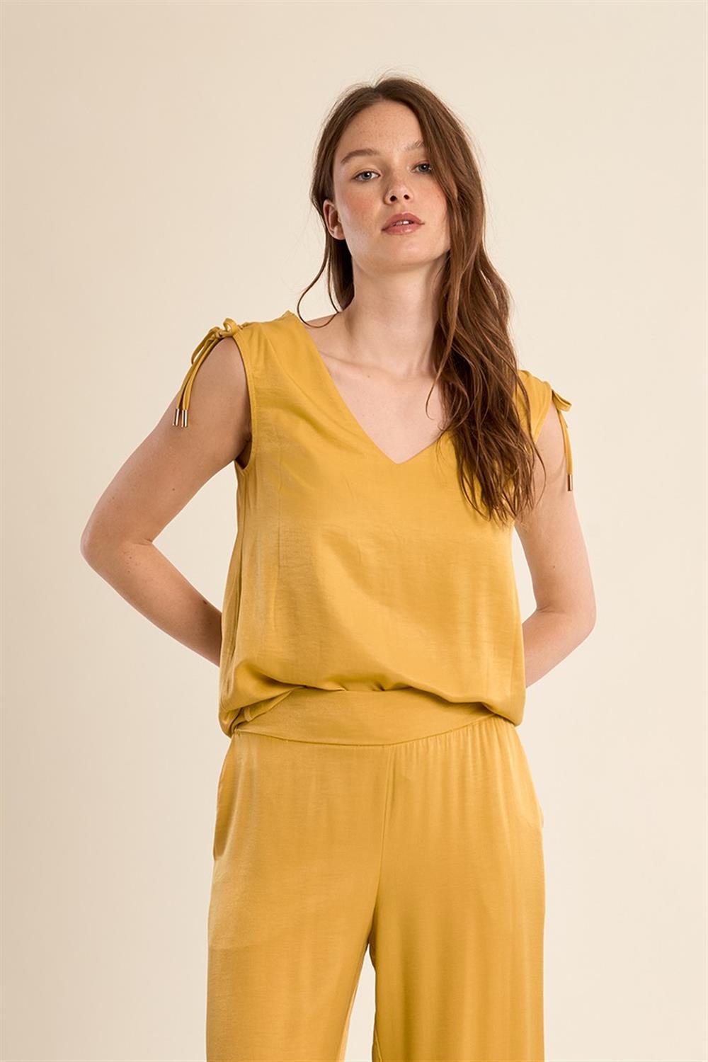 Molly Bracken canotta ocra