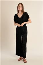Molly Bracken pantalone cinto elastico nero