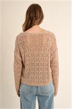 Molly Bracken cardigan in maglia beige - immagine 3