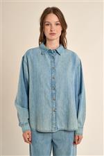 Molly Bracken camicia in jeans - immagine 3