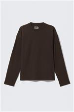 Weekday t-shirt manica lunga marrone - immagine 4