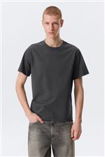 Weekday t-shirt boxy grigia