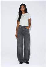 Dr Denim jeans Donna mid grey